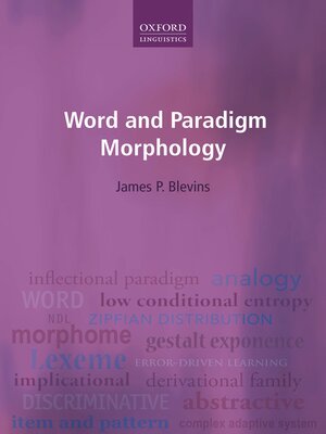 cover image of Word and Paradigm Morphology